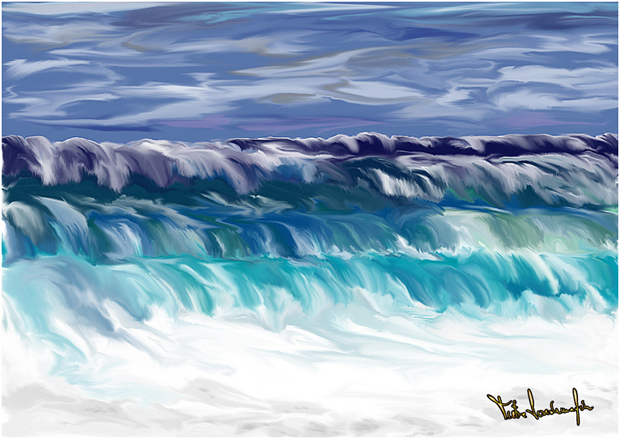 MARE- QUATTRO PENNELLATE